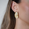 Ornix Marble Earrings – Sculpted Elegance in Marbled Finish
