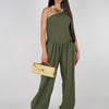 Koriya Jumpsuit – One-Shoulder Statement in a Flowing Silhouette