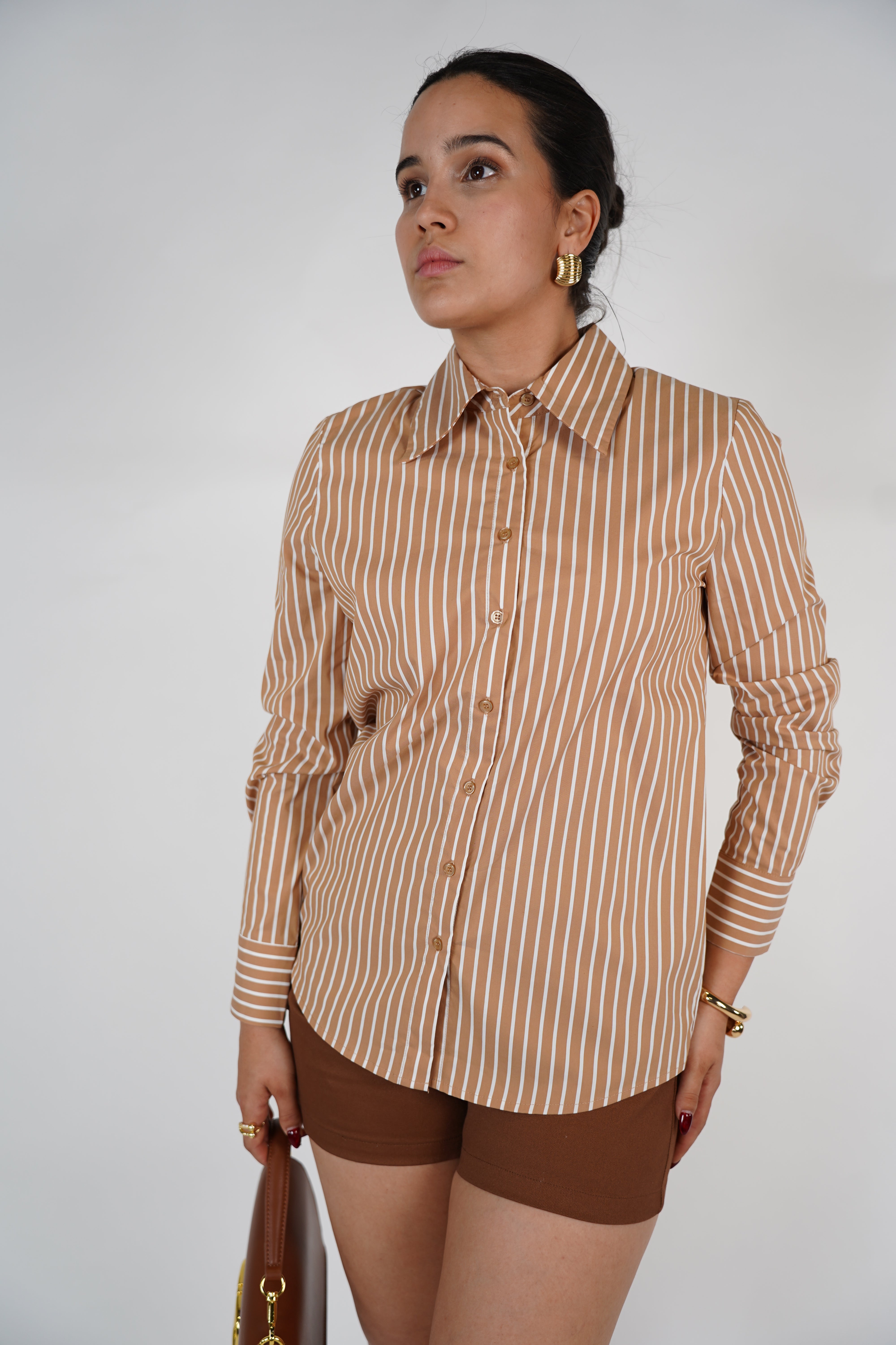 Vienna Striped Button Down – Classic Long Sleeve Shirt