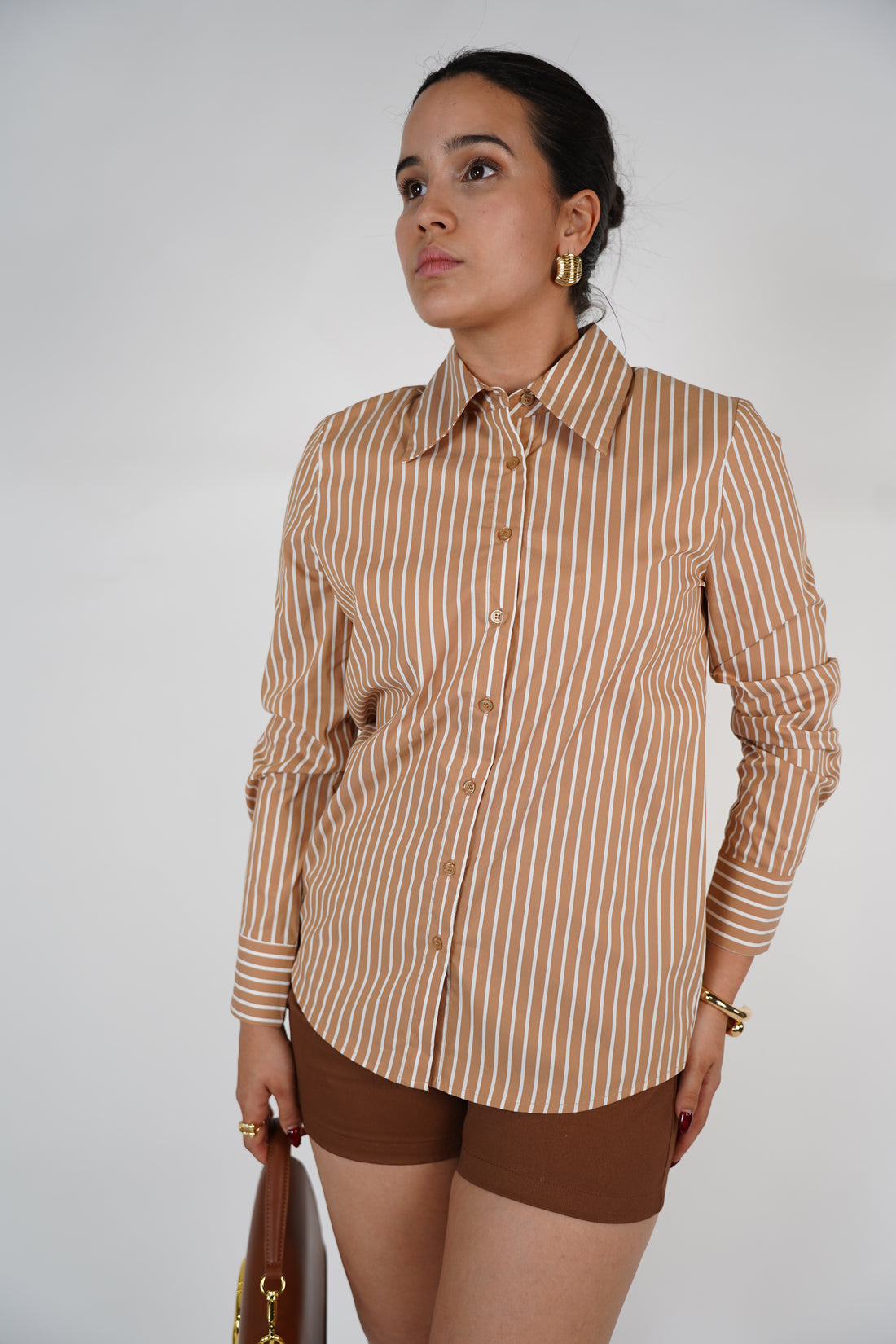Vienna Striped Button Down – Classic Long Sleeve Shirt