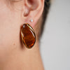 Ornix Marble Earrings – Sculpted Elegance in Marbled Finish