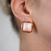 Kyza Stud Earrings – Glossy Geometric Elegance