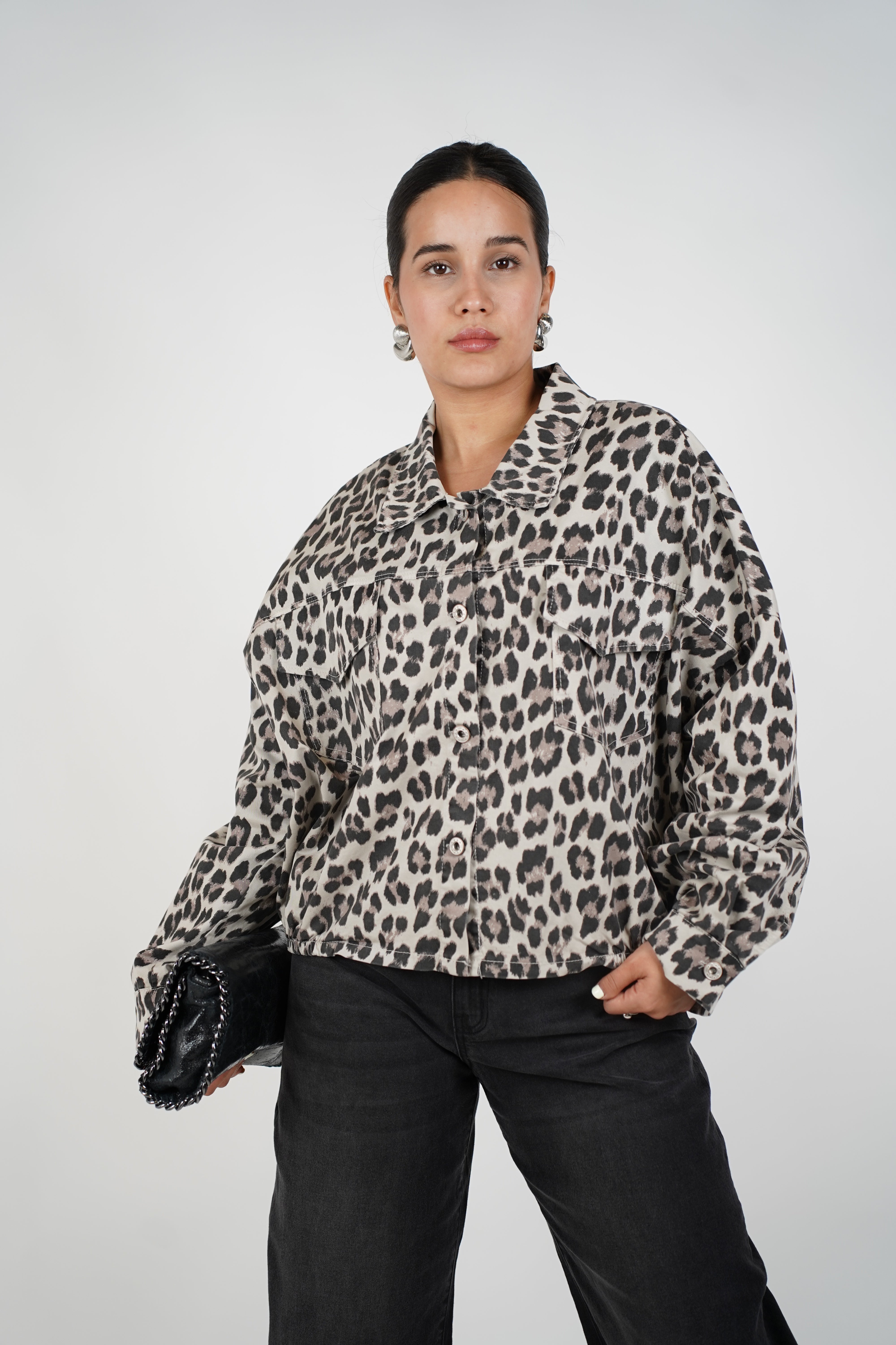 Risa Leopard Jacket – Bold, Oversized & Fiercely Chic