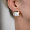 Kyza Stud Earrings – Glossy Geometric Elegance