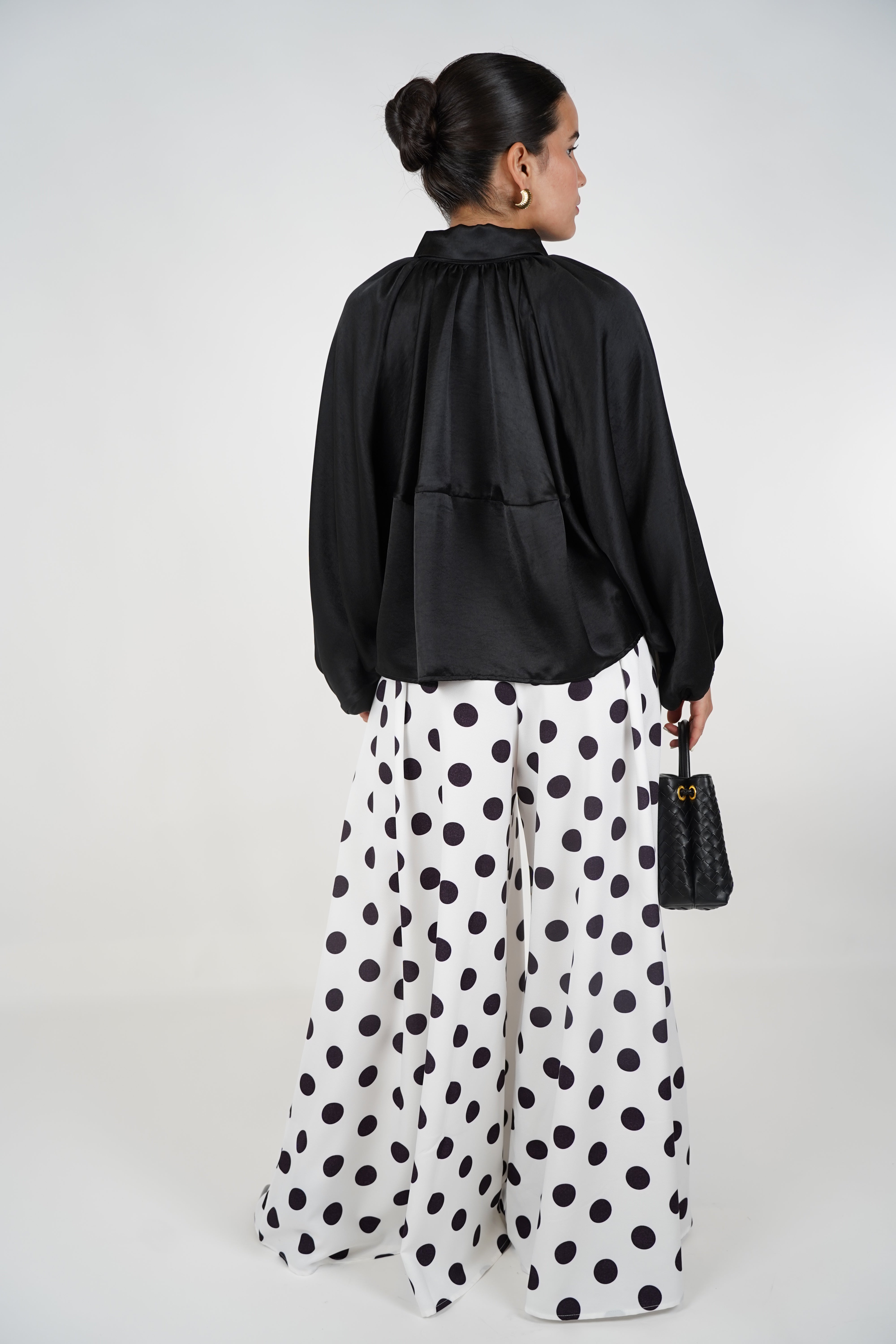 Cami Satin Bubble Bomber Jacket – Luxe Shine Meets Effortless Drama