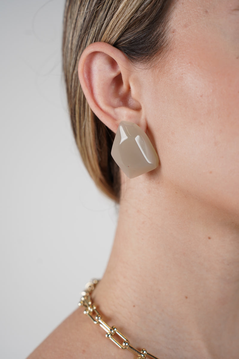 Evale Crystal Earrings – Modern Geometric Studs