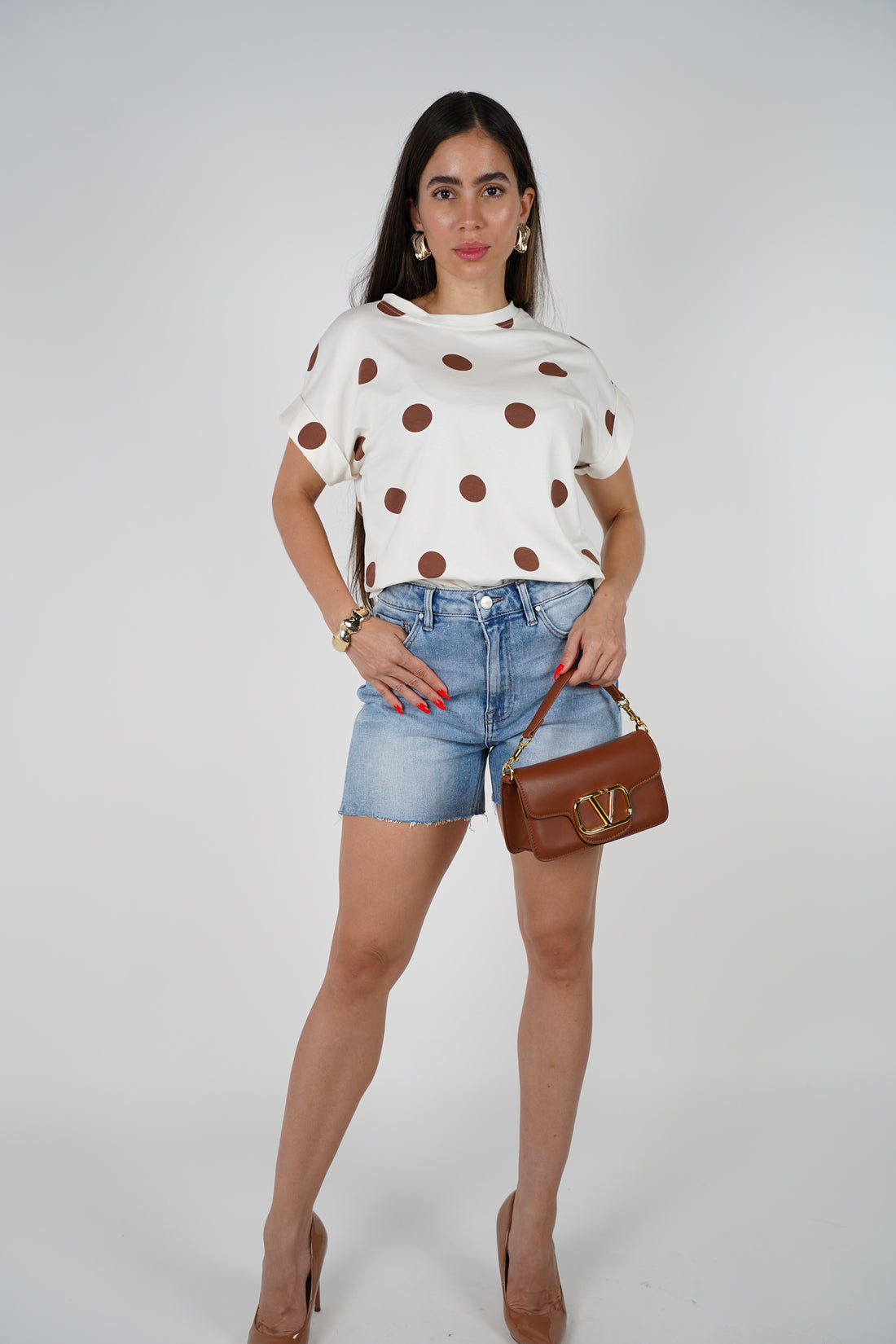 Xania Denim Shorts – Light Wash Frayed Hem Shorts