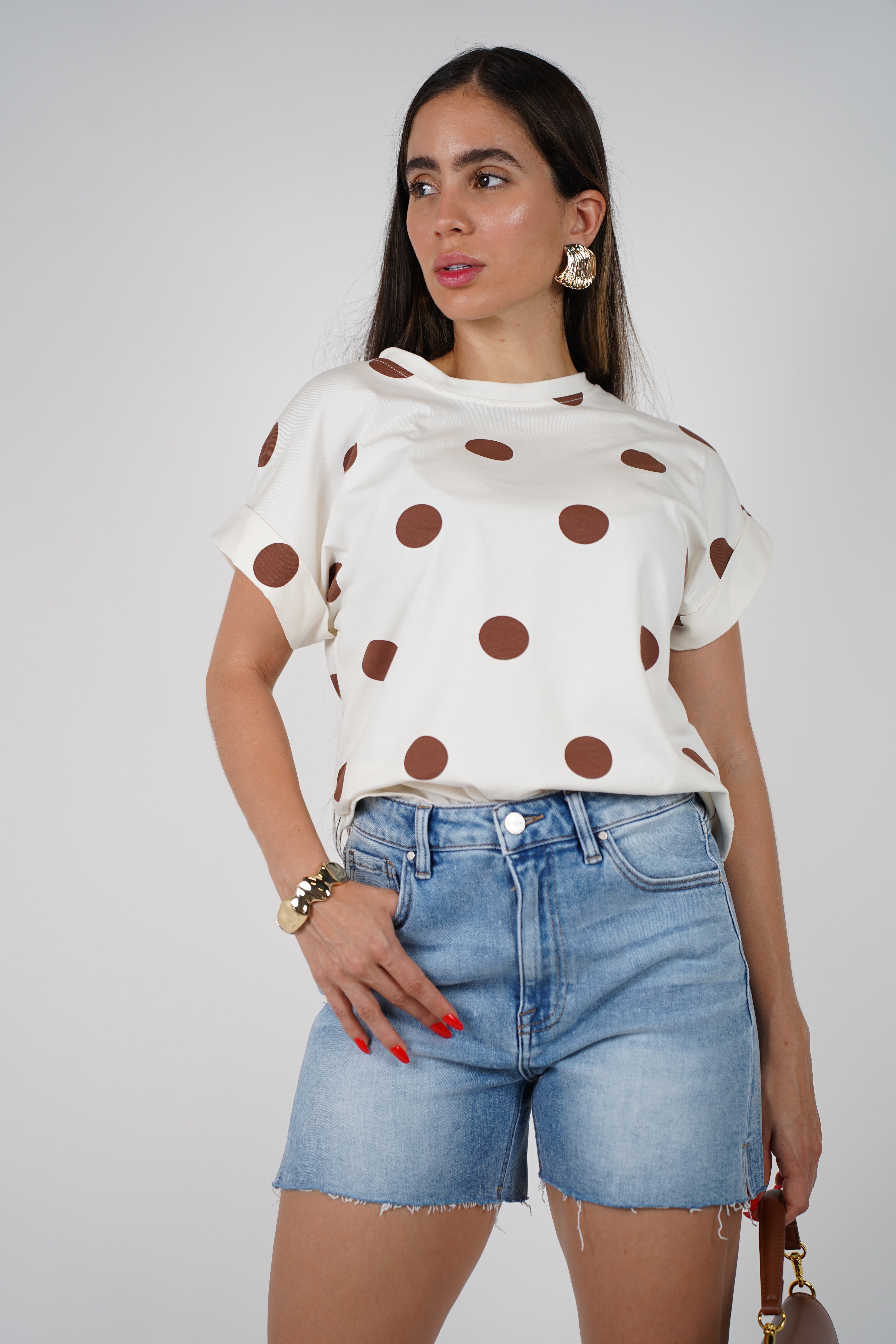 Xania Denim Shorts – Light Wash Frayed Hem Shorts