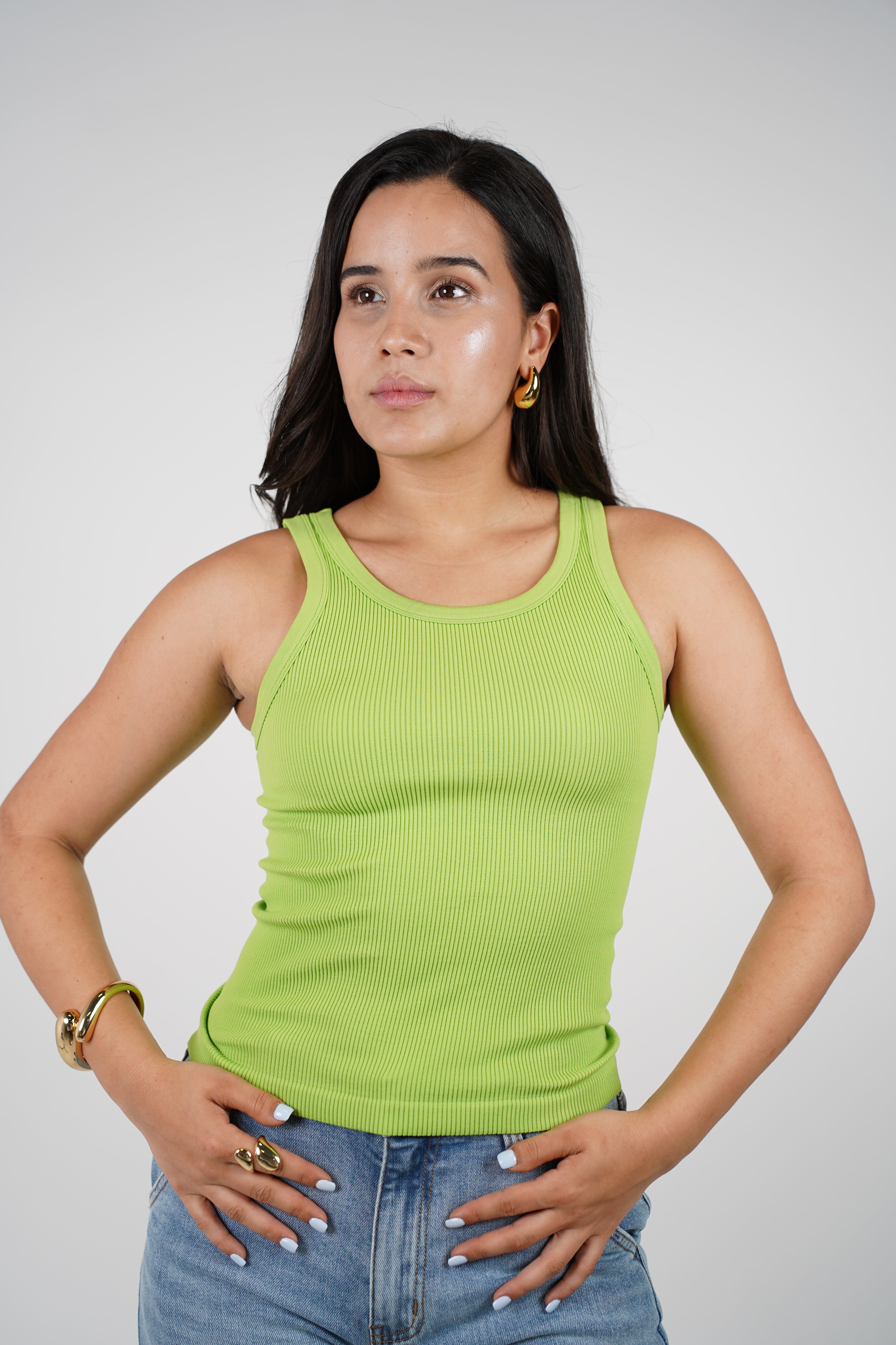 Calen Ribbed Tank Top – Soft Basic Layering Piece