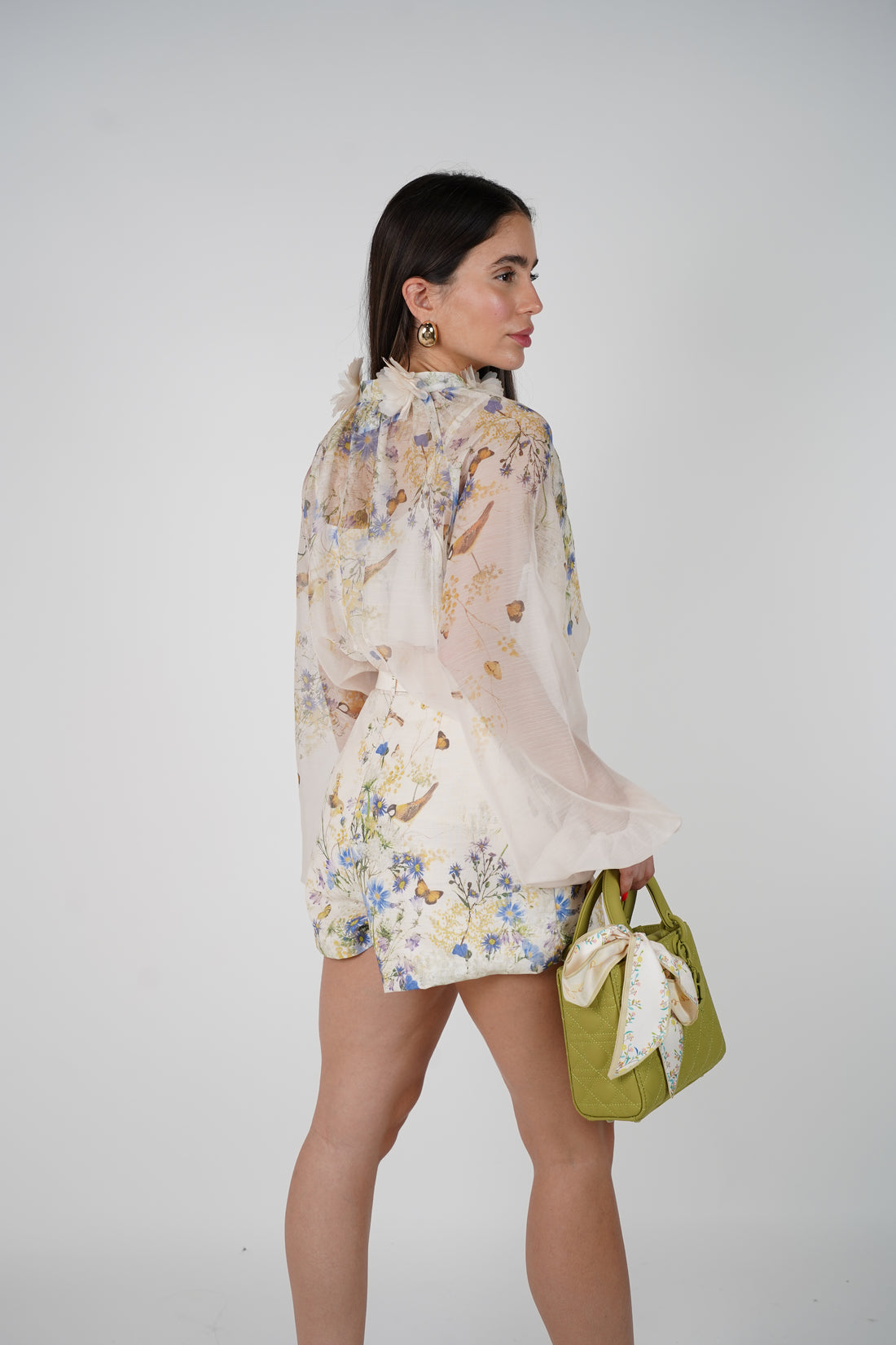 Lurrel Shorts Set – Soft Botanical Elegance