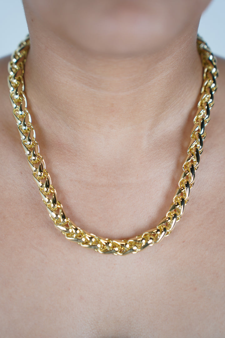 Kimi Chain Chunky Necklace – Bold Gold Link Statement