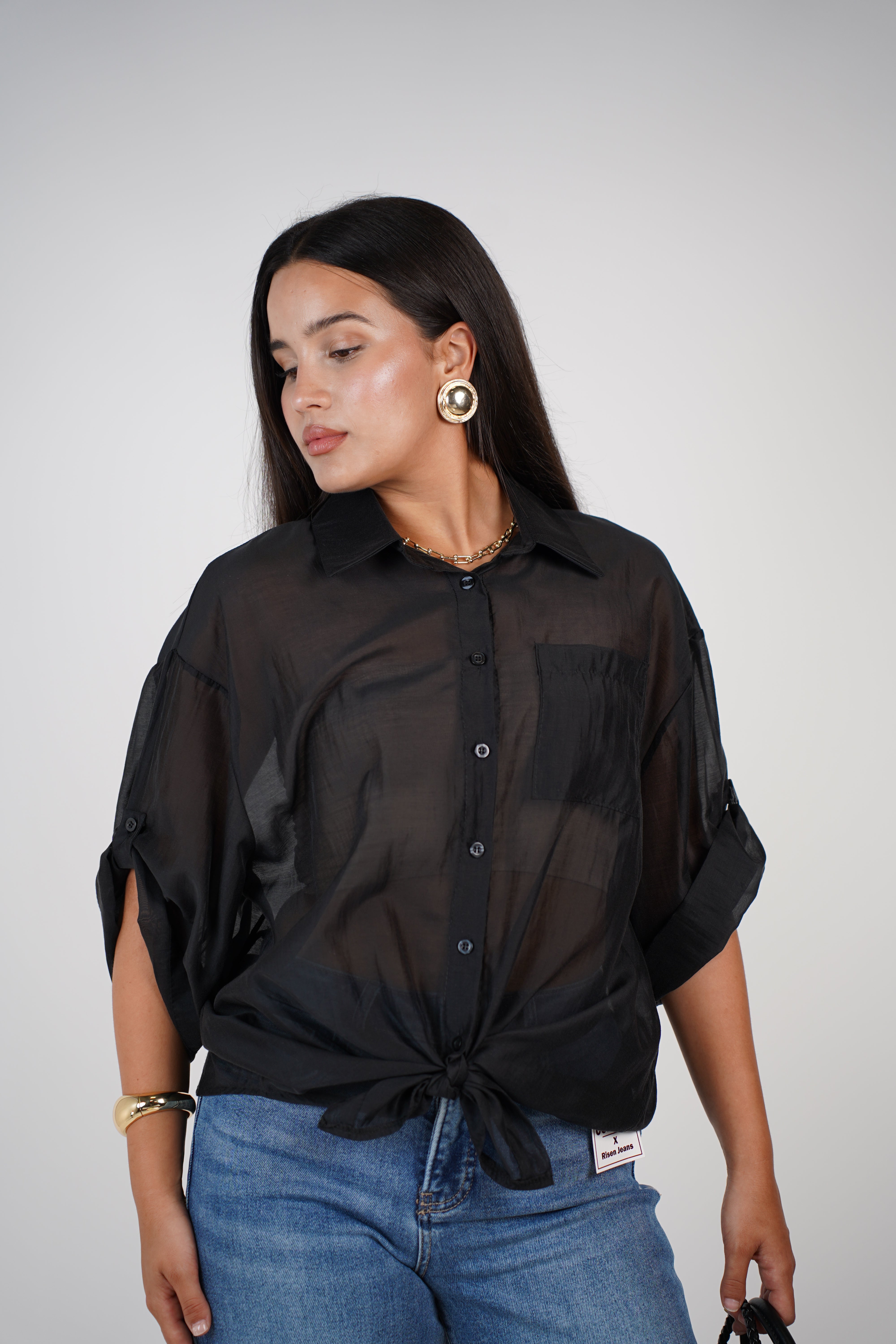 Lira Sheer Blouse – Lightweight, Versatile & Effortlessly Chic
