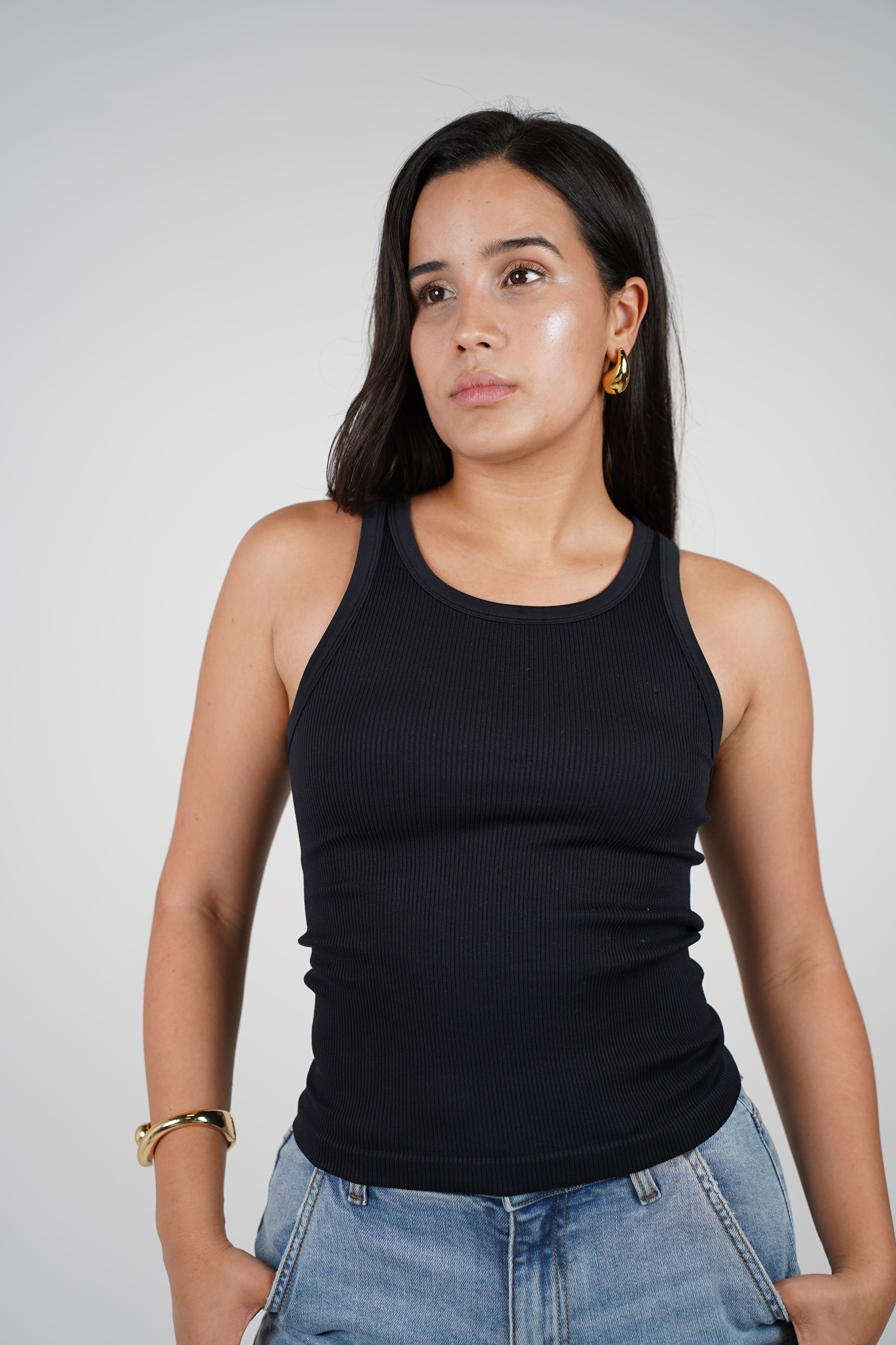 Calen Ribbed Tank Top – Soft Basic Layering Piece