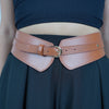 Keisa Elastic Thick Belt – Waist-Sculpting Faux Leather Belt