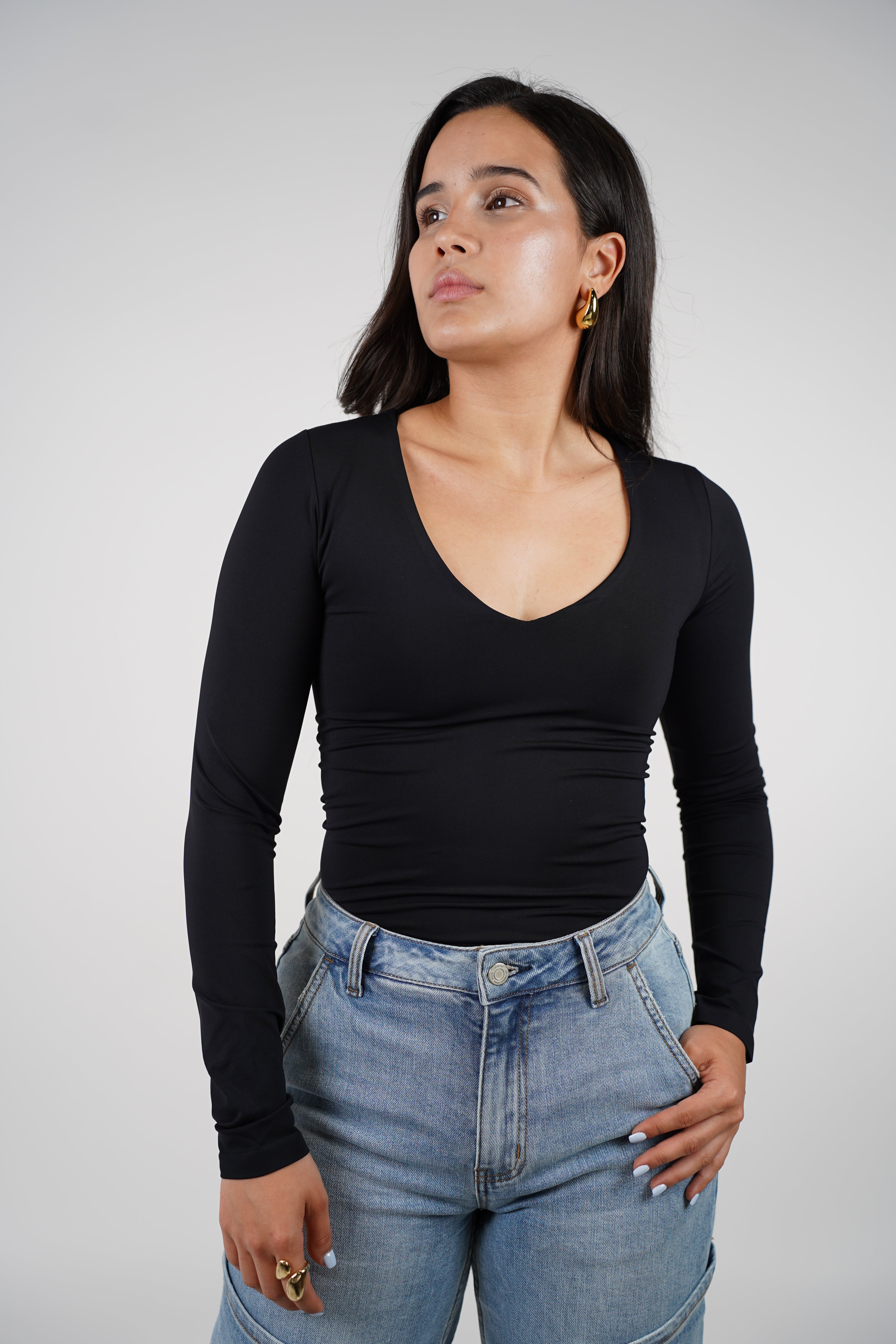 Temi Long Sleeve Basics – Ultra-Soft One-Size Essential
