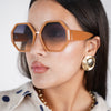 Kavi Chunky Sunglasses – Bold Geometric Frame in Chartreuse