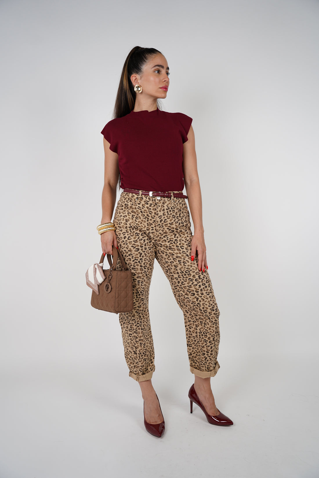 Zyre Barrel Leopard Jeans – Fierce & Effortless Style