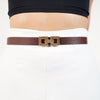 Whip Reversible Belt – Dual-Sided Gold Buckle Waist Belt