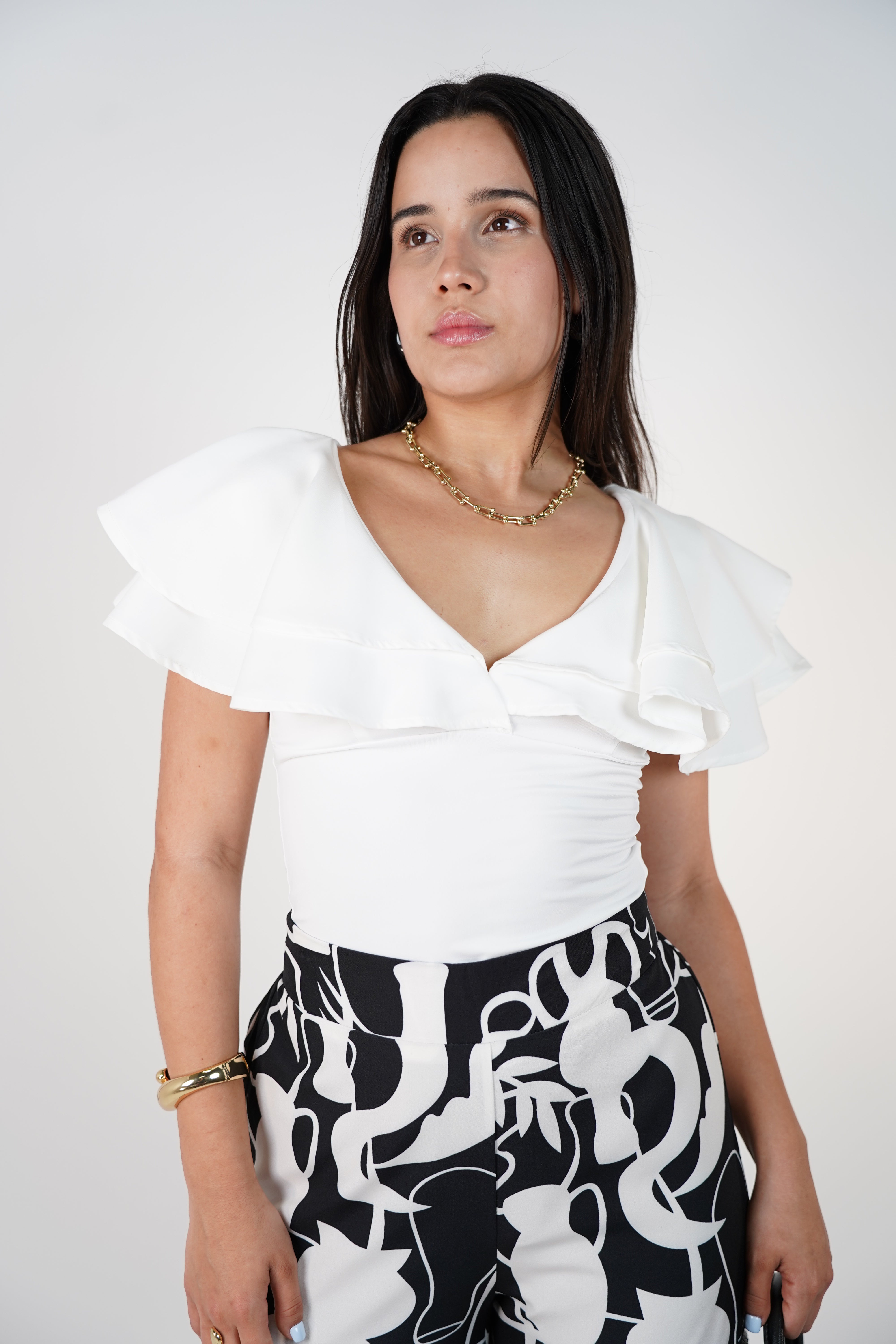 Zamiya Pants Set – Bold Wide-Leg Printed Duo