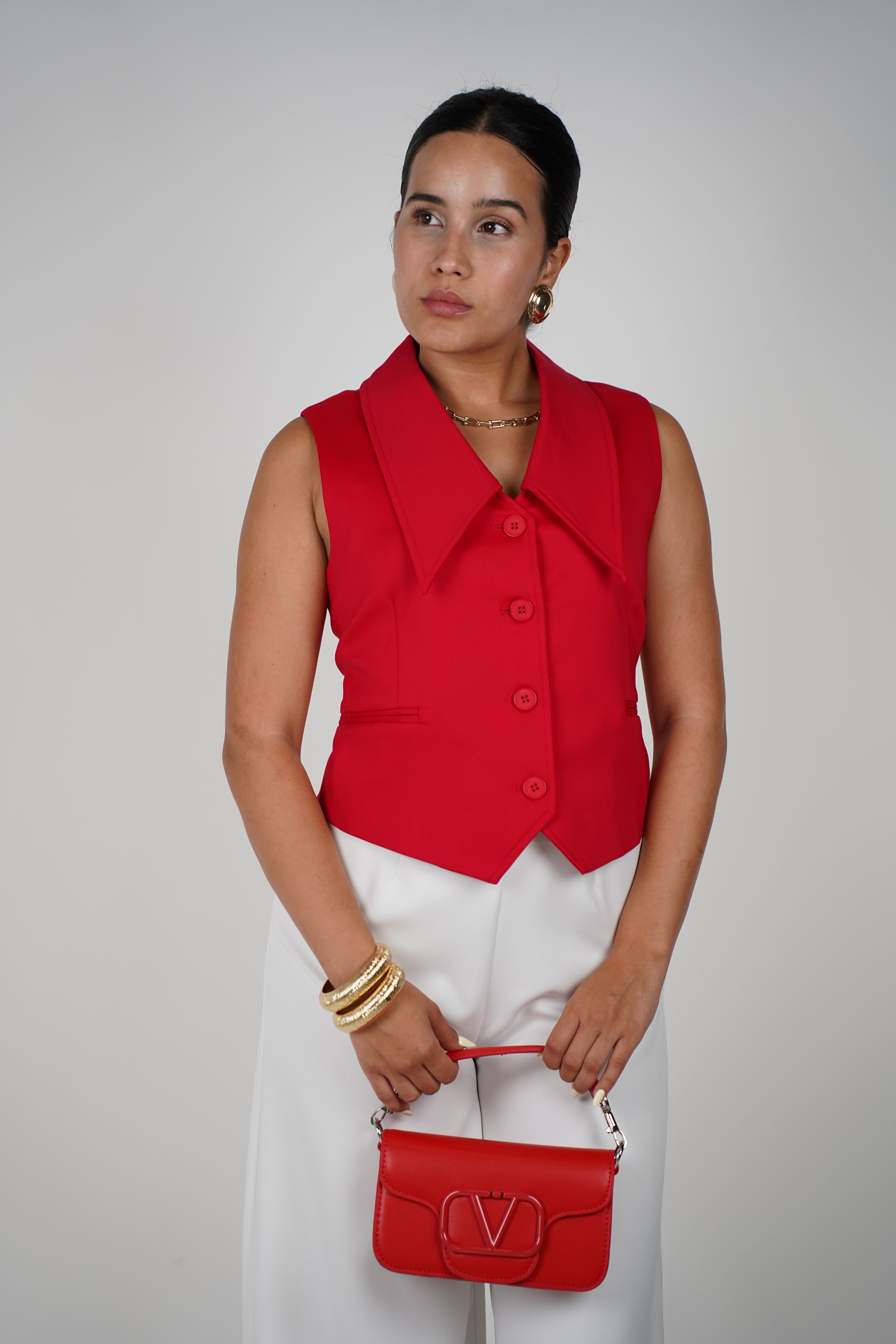 Vale Vest – Sleek Button-Up Tailored Vest