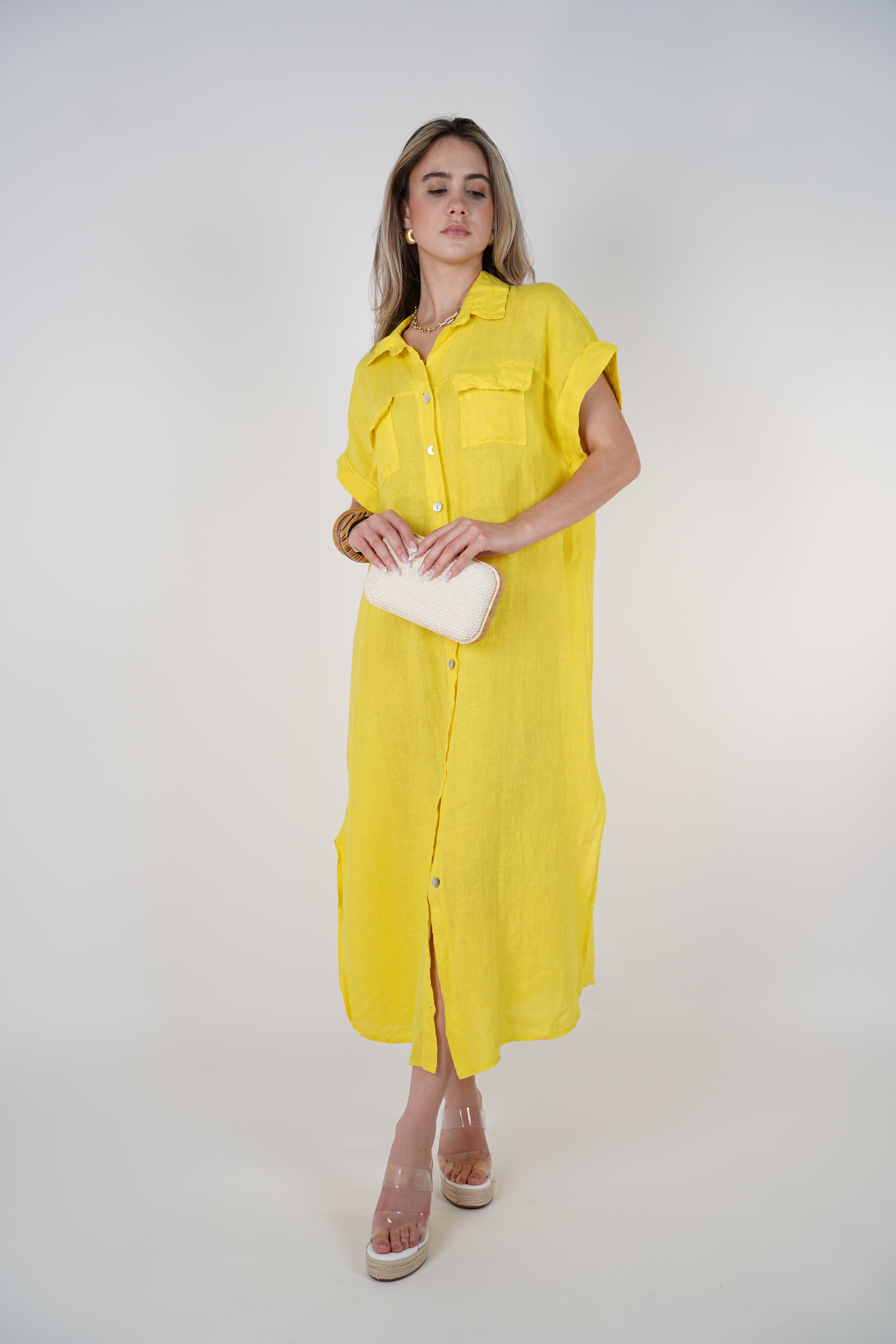 Tais Maxi Linen Dress – Breezy, Effortless, and Chic