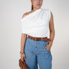 Eyes Versatile Top – Soft Draped Sleeveless Blouse