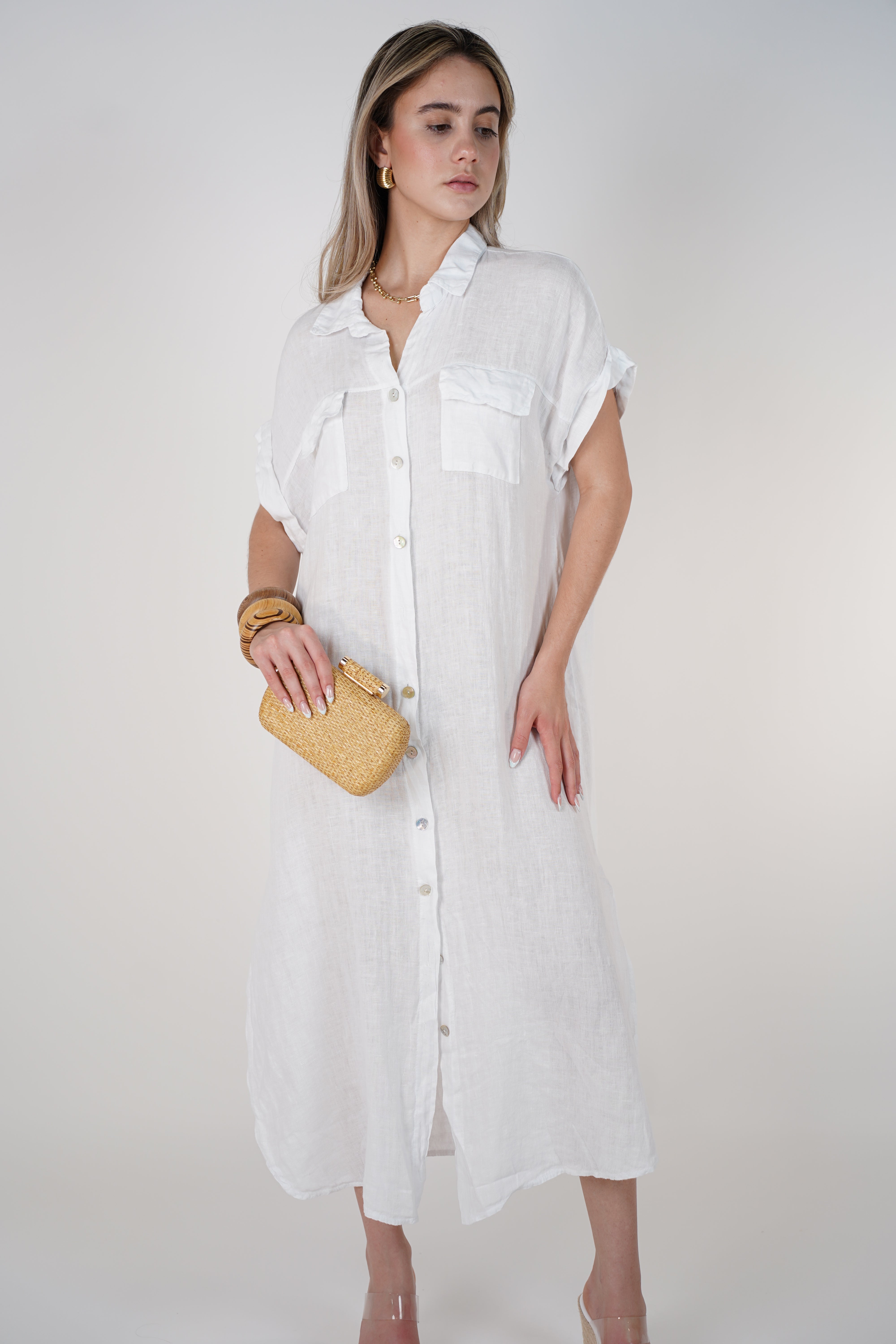 Tais Maxi Linen Dress – Breezy, Effortless, and Chic