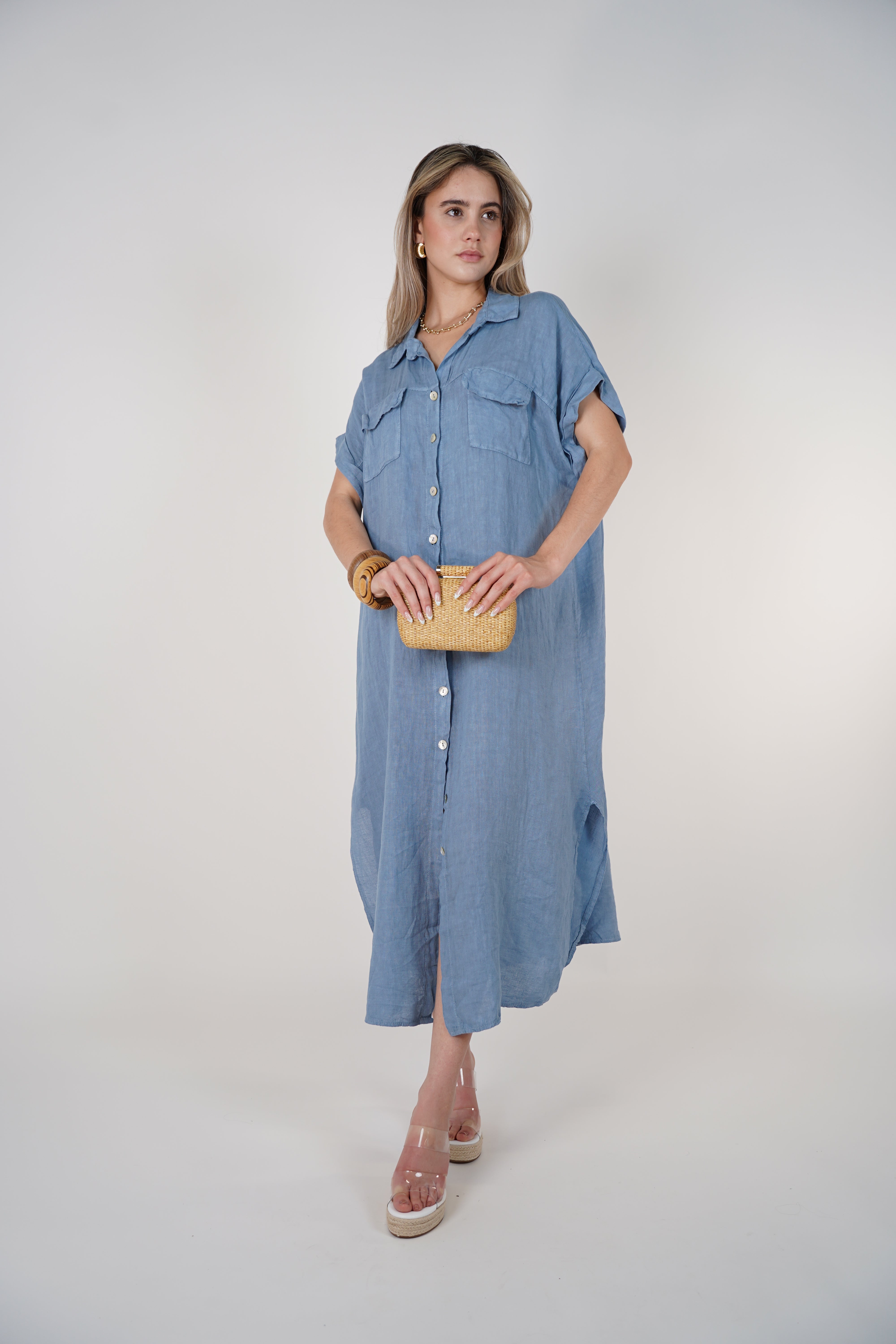 Tais Maxi Linen Dress – Breezy, Effortless, and Chic