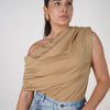 Eyes Versatile Top – Soft Draped Sleeveless Blouse