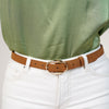 Belora Suede Thin Belt – Minimal Elegance with a Soft Touch