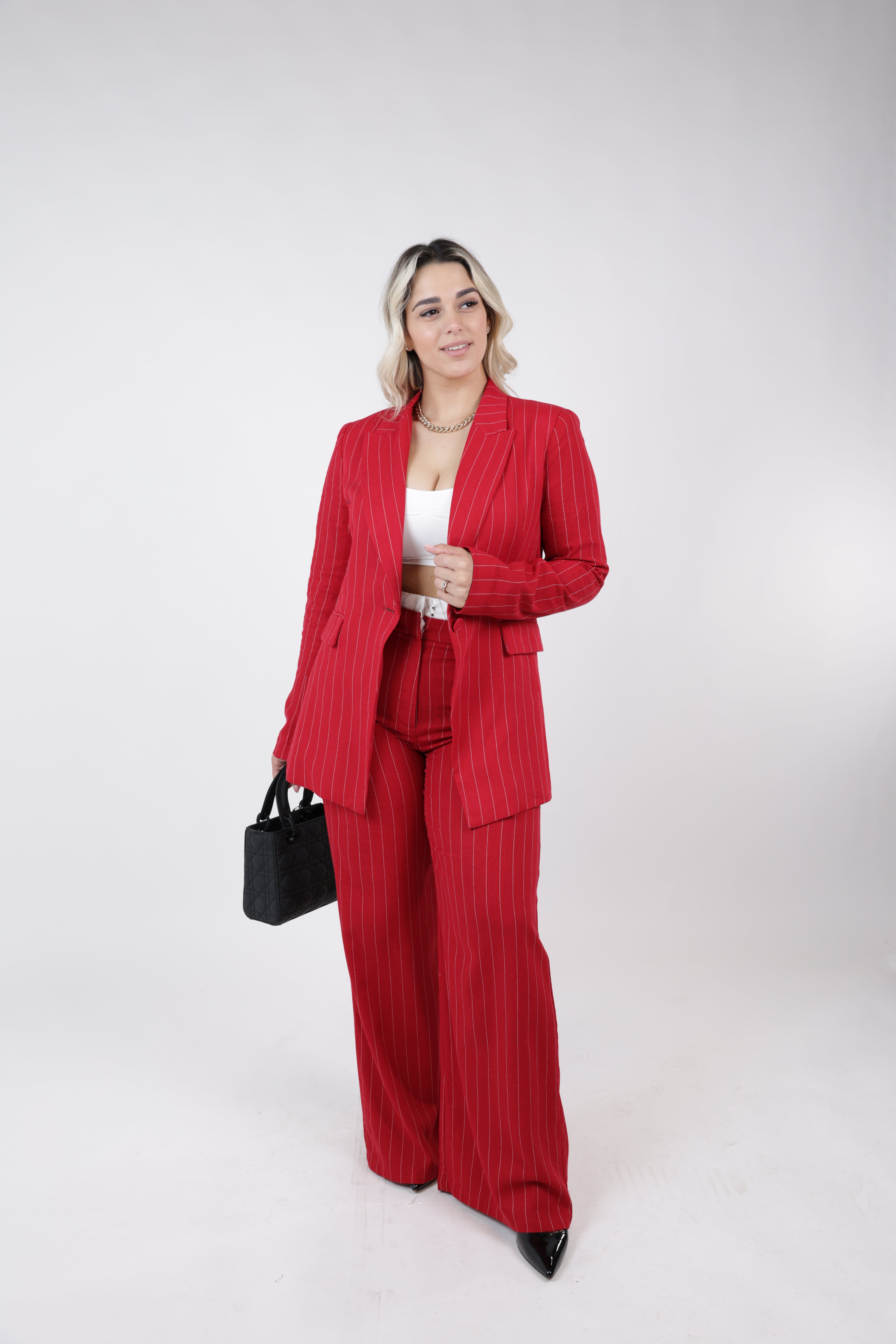 Nava Striped Balzer Pants Set